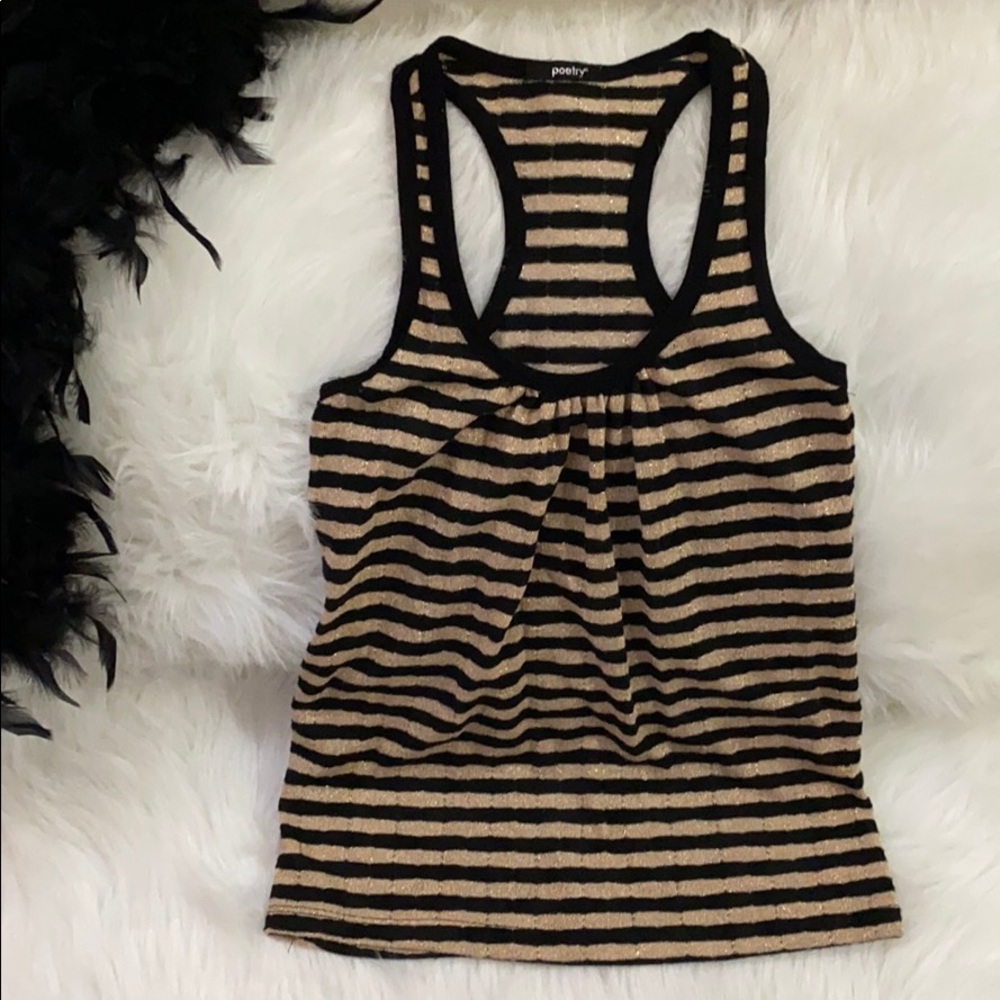 Black and Gold Tank Top
